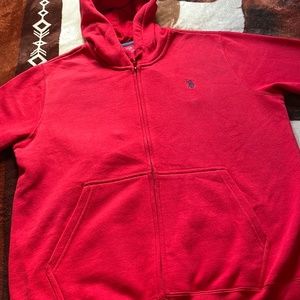 Medium Red polo zip up jacket